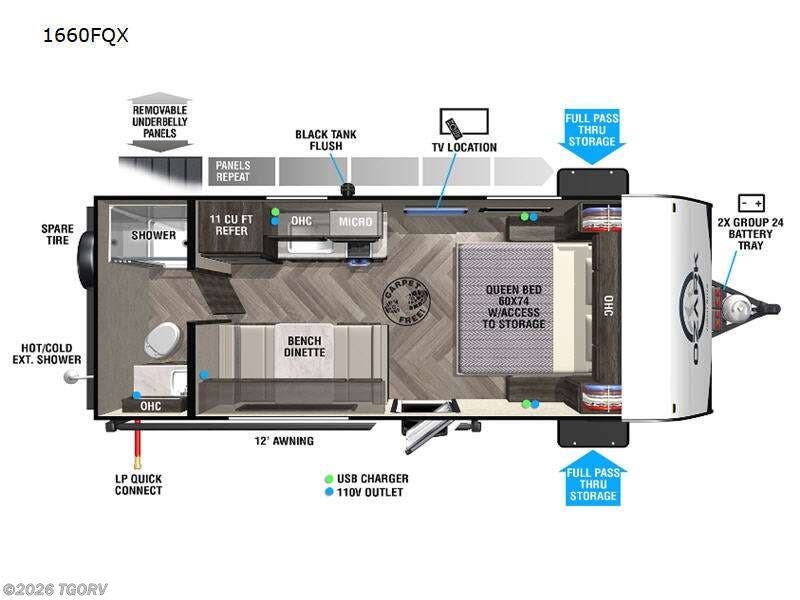 2022 Forest River Ozark 1660FQX - Used Travel Trailer For Sale by TGORV in Greeley, Colorado