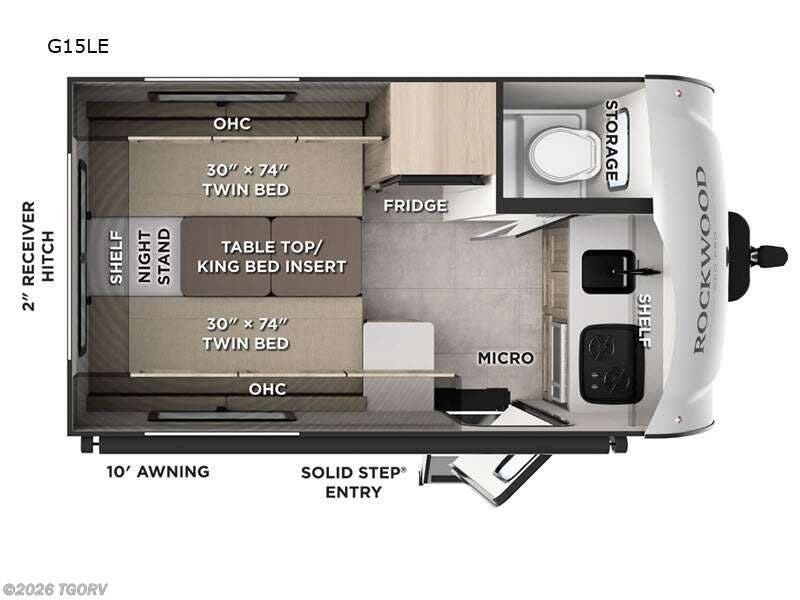 2026 Forest River Rockwood Geo Pro G15LE - New Travel Trailer For Sale by TGORV in Greeley, Colorado