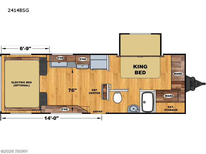 2023 Eclipse Attitude Limited 2414BSG - Used Toy Hauler For Sale by TGORV in Greeley, Colorado features Slideout