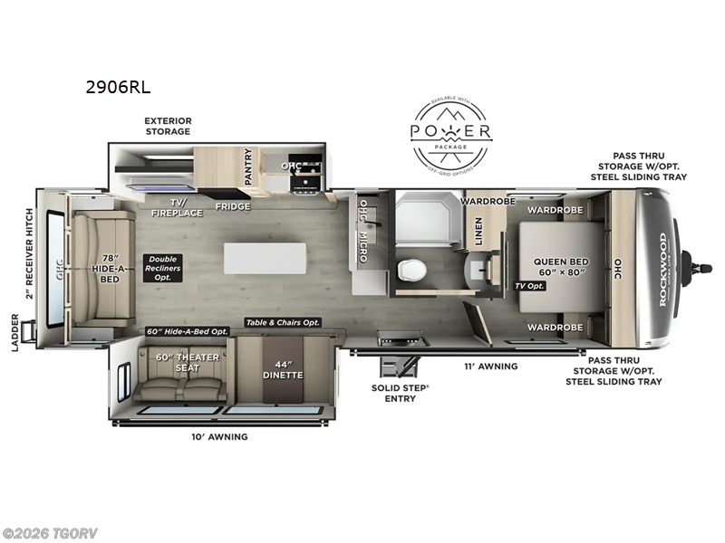 2026 Forest River Rockwood Ultra Lite 2906RL - New Travel Trailer For Sale by TGORV in Greeley, Colorado features Slideout
