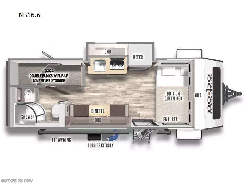 2024 Forest River No Boundaries NB16.6 - Used Travel Trailer For Sale by TGORV in Greeley, Colorado features Slideout