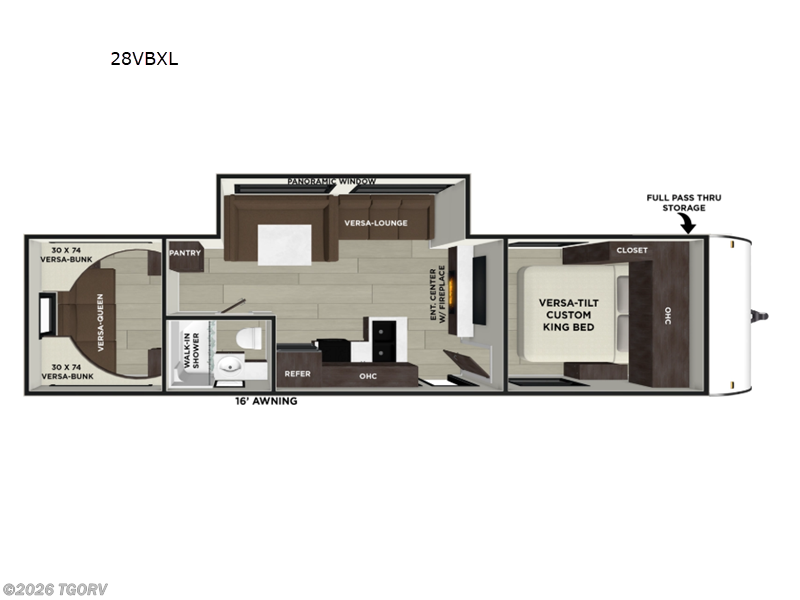 2027 Forest River Wildwood X-Lite 28VBXL - New Travel Trailer For Sale by TGORV in Greeley, Colorado features Slideout