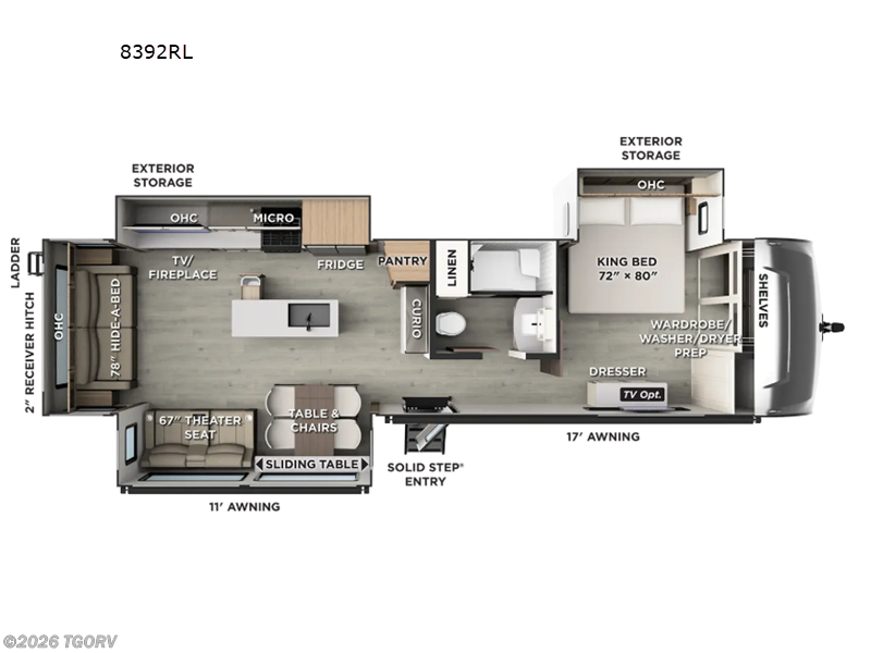 2027 Forest River Rockwood Signature 8392RL - New Travel Trailer For Sale by TGORV in Greeley, Colorado features Slideout