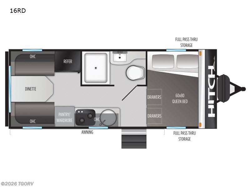 2021 Cruiser RV Hitch 16RD - Used Travel Trailer For Sale by TGORV in Greeley, Colorado
