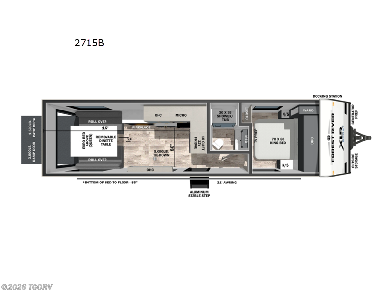 2027 Forest River XLR Boost 2715B - New Toy Hauler For Sale by TGORV in Greeley, Colorado
