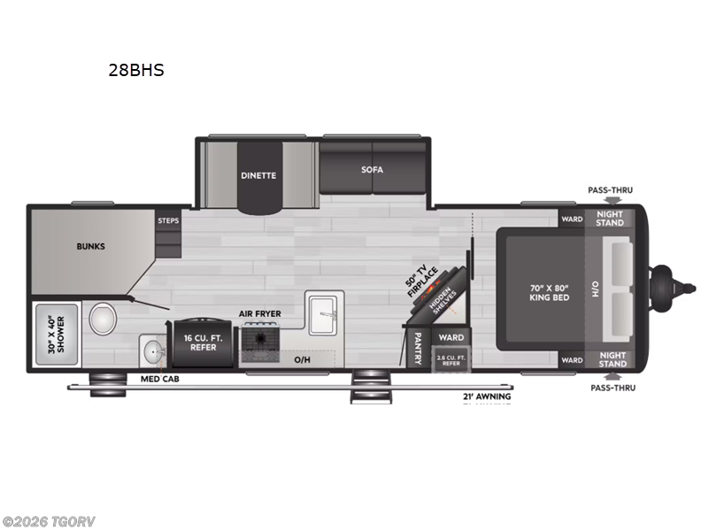 2025 Keystone Coleman Lantern 28BHS - Used Travel Trailer For Sale by TGORV in Greeley, Colorado features Slideout