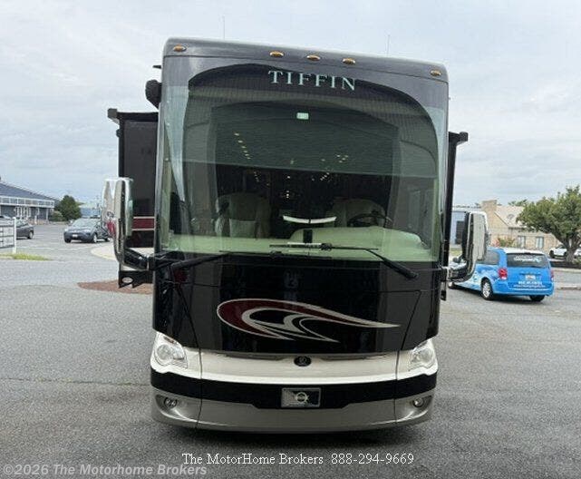 2018 Tiffin Allegro Bus 40 SP - Used Class A For Sale by The Motorhome Brokers in Salisbury, Maryland features In-Motion Satellite Dish, Residential Refrigerator, TV, Air Assist Suspension, Pass Thru Storage