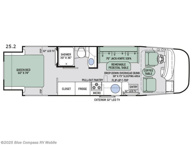 2017 Thor Motor Coach Axis 25.2 - Used Class A For Sale by Blue Compass RV Mobile in Theodore, Alabama features Slideout