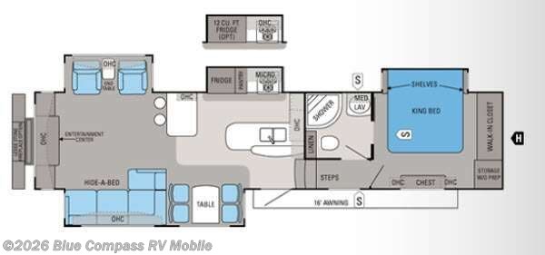 2012 Jayco Pinnacle 36REQS - Used Fifth Wheel For Sale by Blue Compass RV Mobile in Theodore, Alabama features Slideout