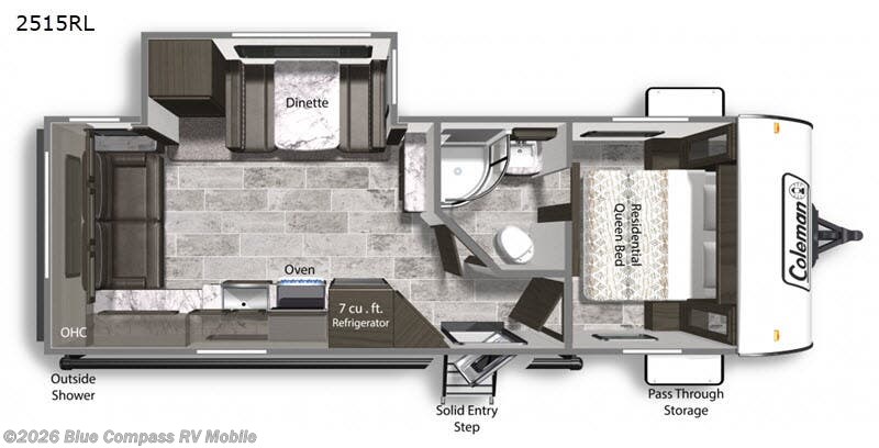 2020 Coleman Coleman 2515RL - Used Popup For Sale by Blue Compass RV Mobile in Theodore, Alabama features Slideout