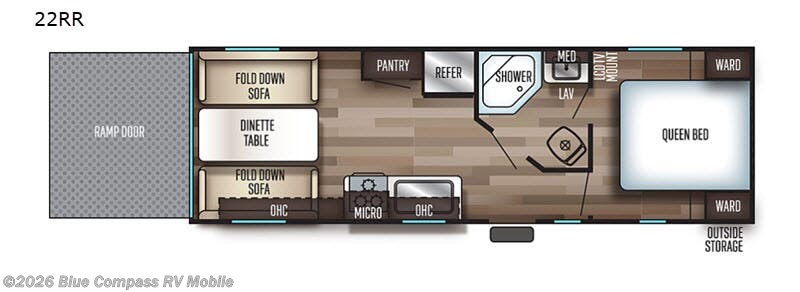 2019 Forest River Cherokee Grey Wolf 22RR - Used Travel Trailer For Sale by Blue Compass RV Mobile in Theodore, Alabama