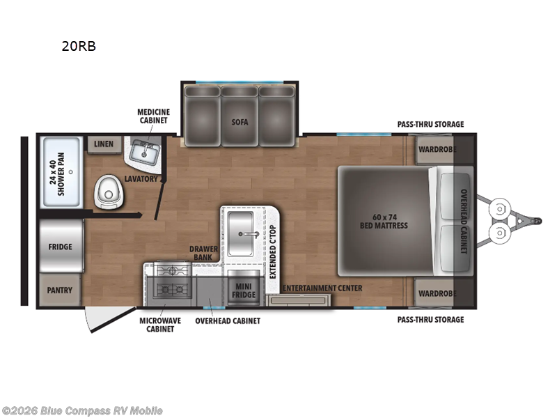 2024 Shasta Shasta 20RB - Used Travel Trailer For Sale by Blue Compass RV Mobile in Theodore, Alabama features Slideout
