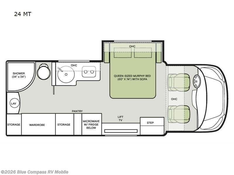 2025 Tiffin Midas 24 MT - Used Class C For Sale by Blue Compass RV Mobile in Theodore, Alabama features Slideout