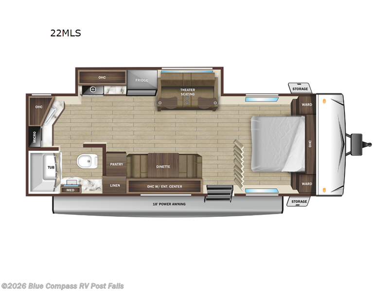 2025 Starcraft Autumn Ridge 22MLS - New Travel Trailer For Sale by Blue Compass RV Post Falls in Post Falls, Idaho