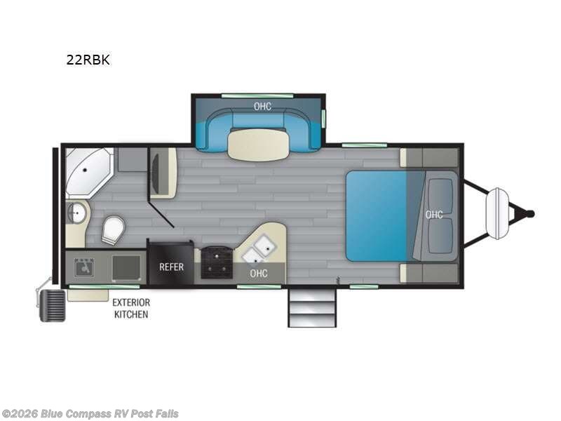 2022 Heartland North Trail 22RBK - Used Travel Trailer For Sale by Blue Compass RV Post Falls in Post Falls, Idaho features Slideout