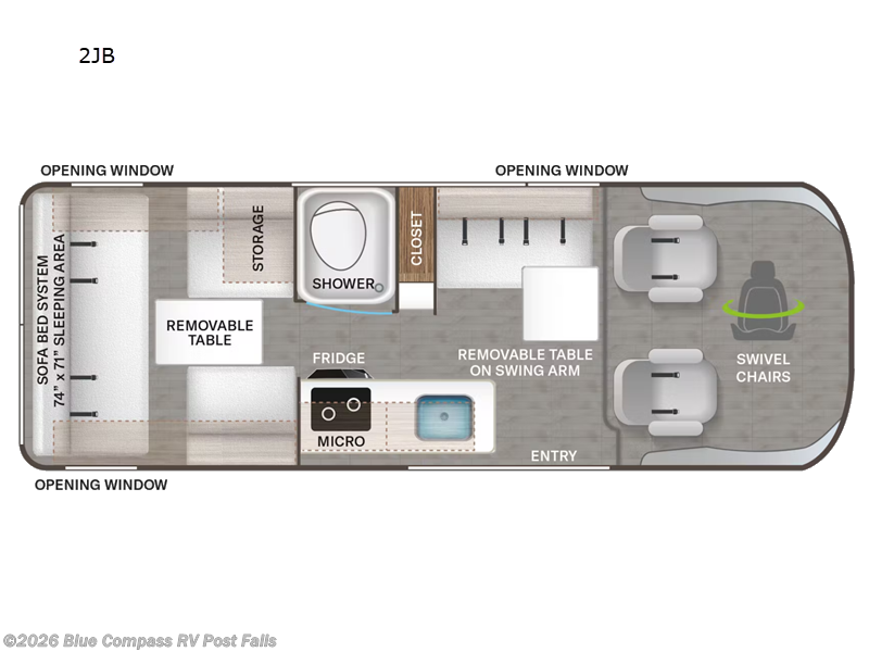 2025 Thor Motor Coach Dazzle 2JB - New Class B For Sale by Blue Compass RV Post Falls in Post Falls, Idaho
