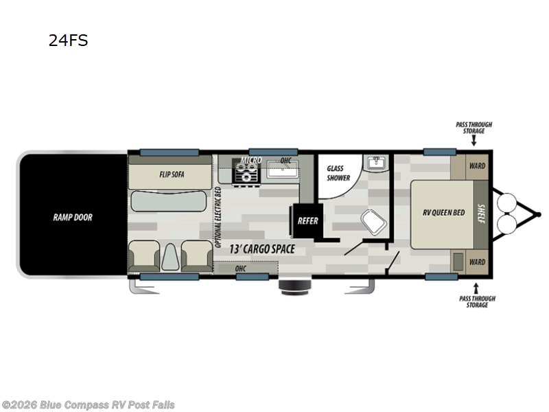 2021 Forest River Shockwave 24FS - Used Toy Hauler For Sale by Blue Compass RV Post Falls in Post Falls, Idaho