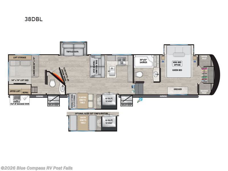 2025 Alliance RV Avenue 38DBL - New Fifth Wheel For Sale by Blue Compass RV Post Falls in Post Falls, Idaho features Slideout