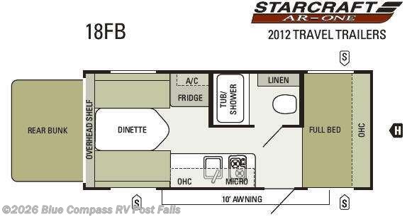 2012 Starcraft AR-ONE MAXX 18FB - Used Travel Trailer For Sale by Blue Compass RV Post Falls in Post Falls, Idaho