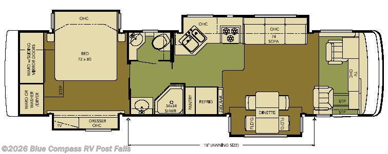 2008 Newmar Kountry Star 3624 - Used Class A For Sale by Blue Compass RV Post Falls in Post Falls, Idaho features Slideout