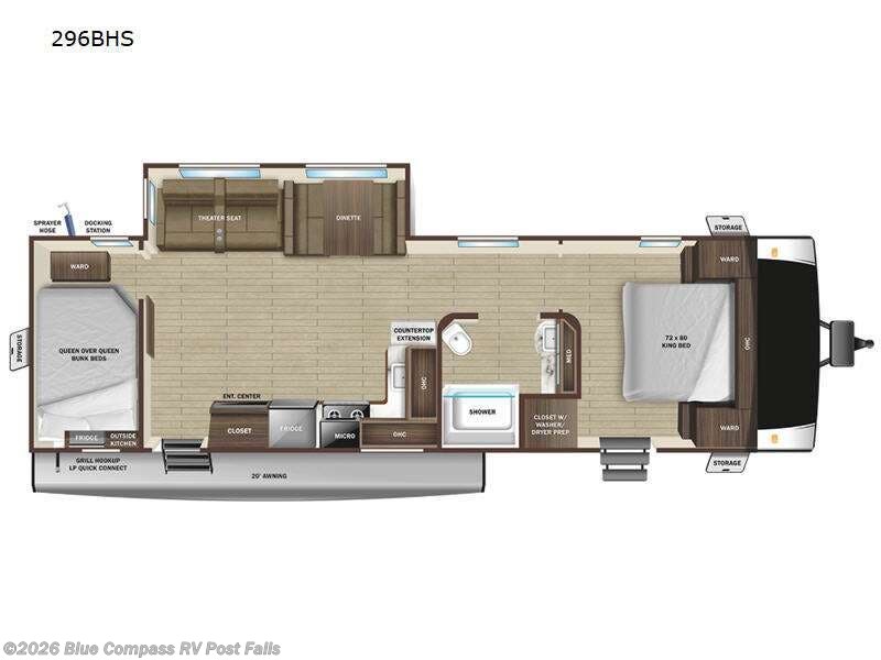 2023 Highland Ridge Open Range Light 296BHS - Used Travel Trailer For Sale by Blue Compass RV Post Falls in Post Falls, Idaho features Slideout