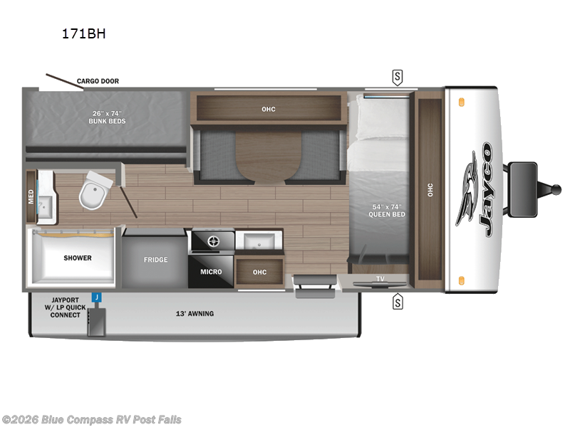 2025 Jayco Jay Feather Micro 171BH - Used Travel Trailer For Sale by Blue Compass RV Post Falls in Post Falls, Idaho
