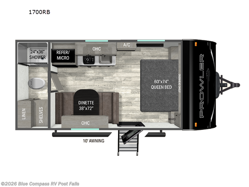 2026 Heartland Prowler 1700RB - New Travel Trailer For Sale by Blue Compass RV Post Falls in Post Falls, Idaho