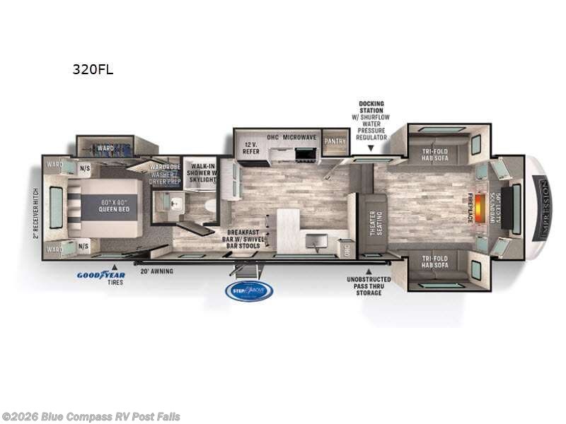 2021 Forest River Impression 320FL - Used Fifth Wheel For Sale by Blue Compass RV Post Falls in Post Falls, Idaho features Slideout
