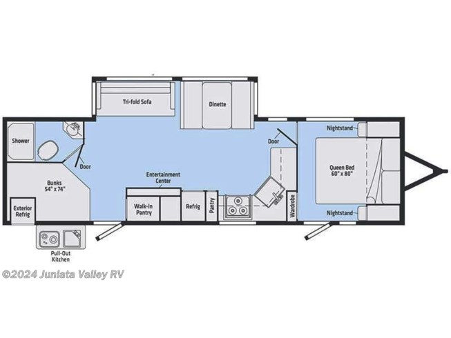 2022 Winnebago Voyage V3033BH floorplan image
