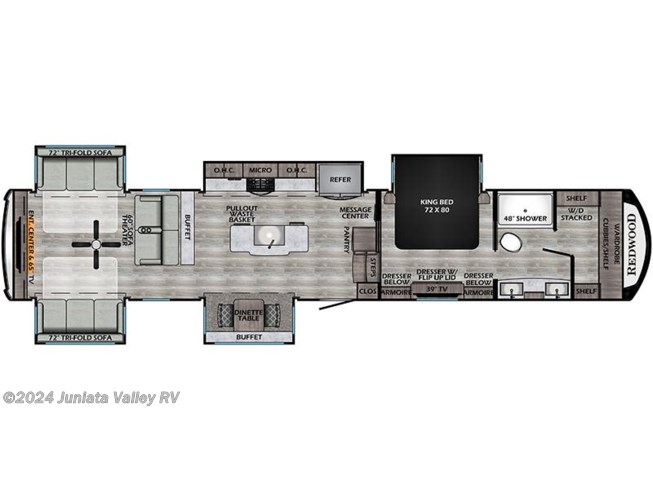 2023 CrossRoads Redwood RW4150RD floorplan image