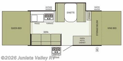 Floorplan of 2012 Starcraft Comet 1224