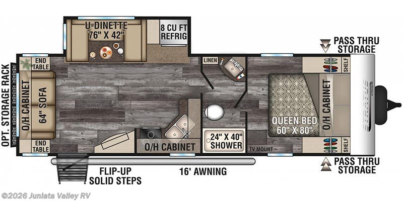 Floorplan of 2020 Venture RV Stratus SR261VRL