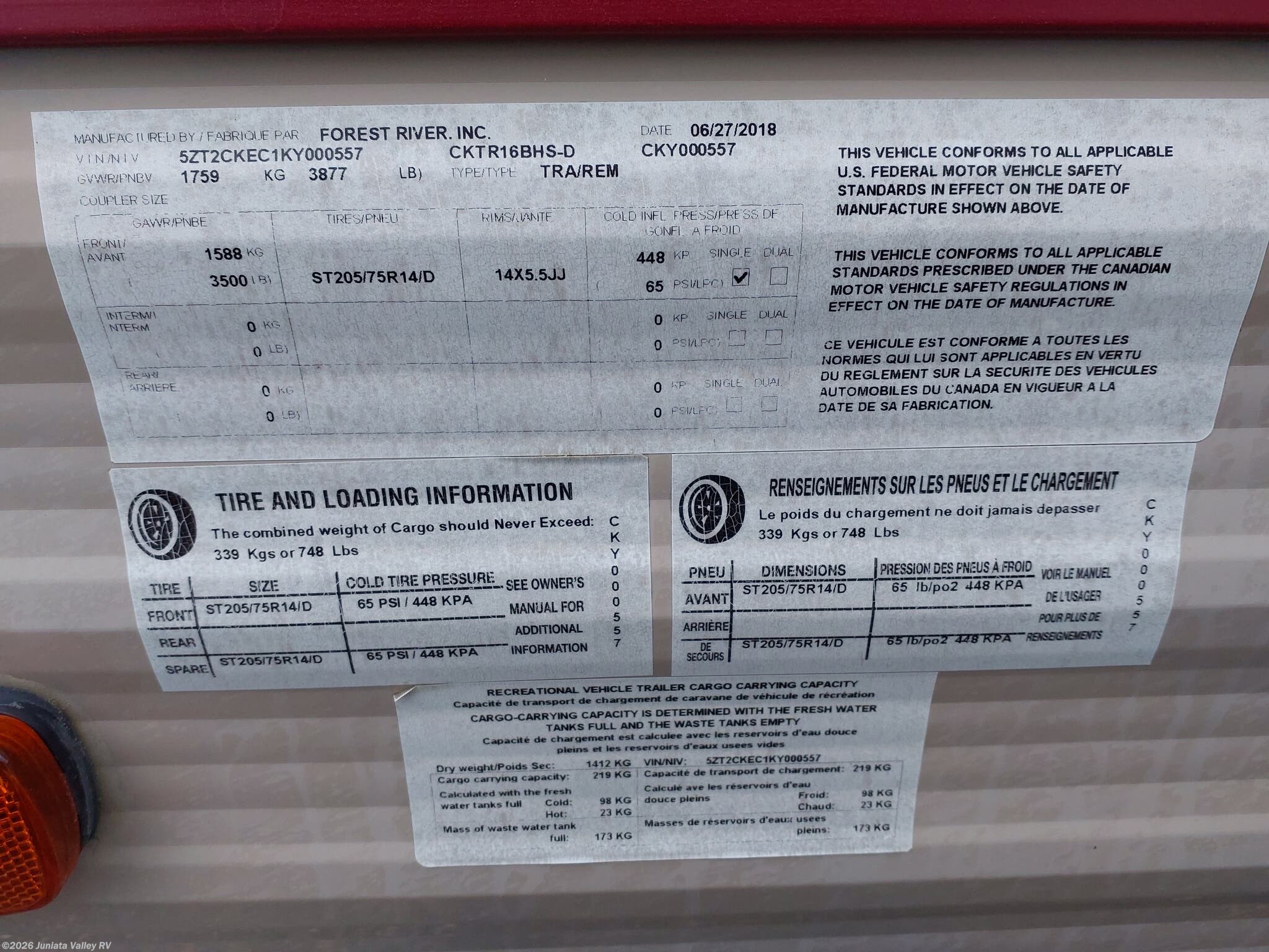 Used 2019 Forest River Cherokee Wolf Pup 16BHS available in Mifflintown, Pennsylvania