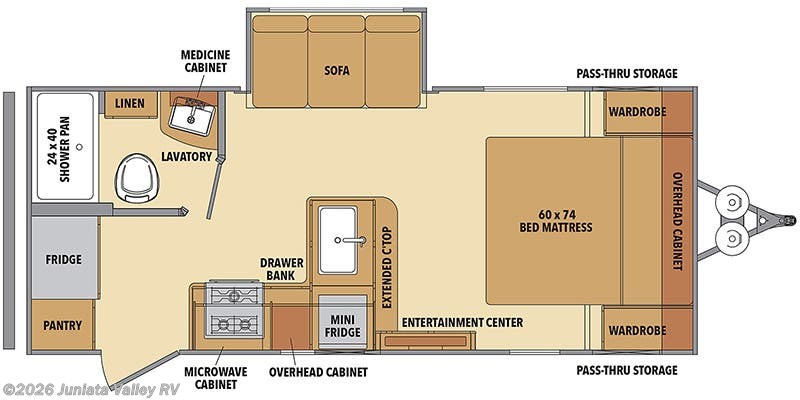 Floorplan of 2022 Shasta Shasta 