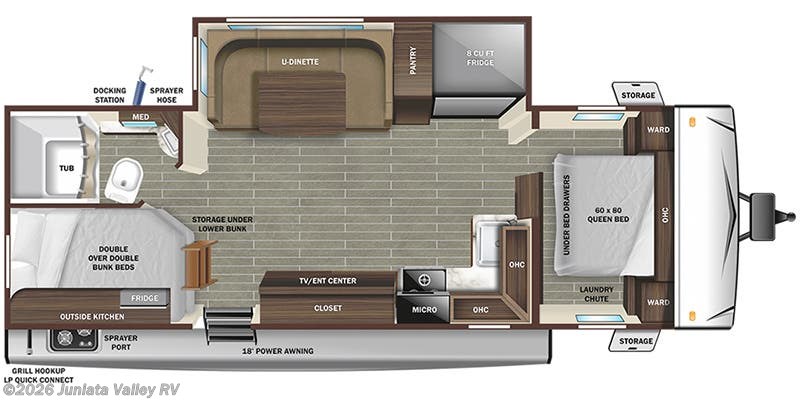 Floorplan of 2023 Starcraft Super Lite 
