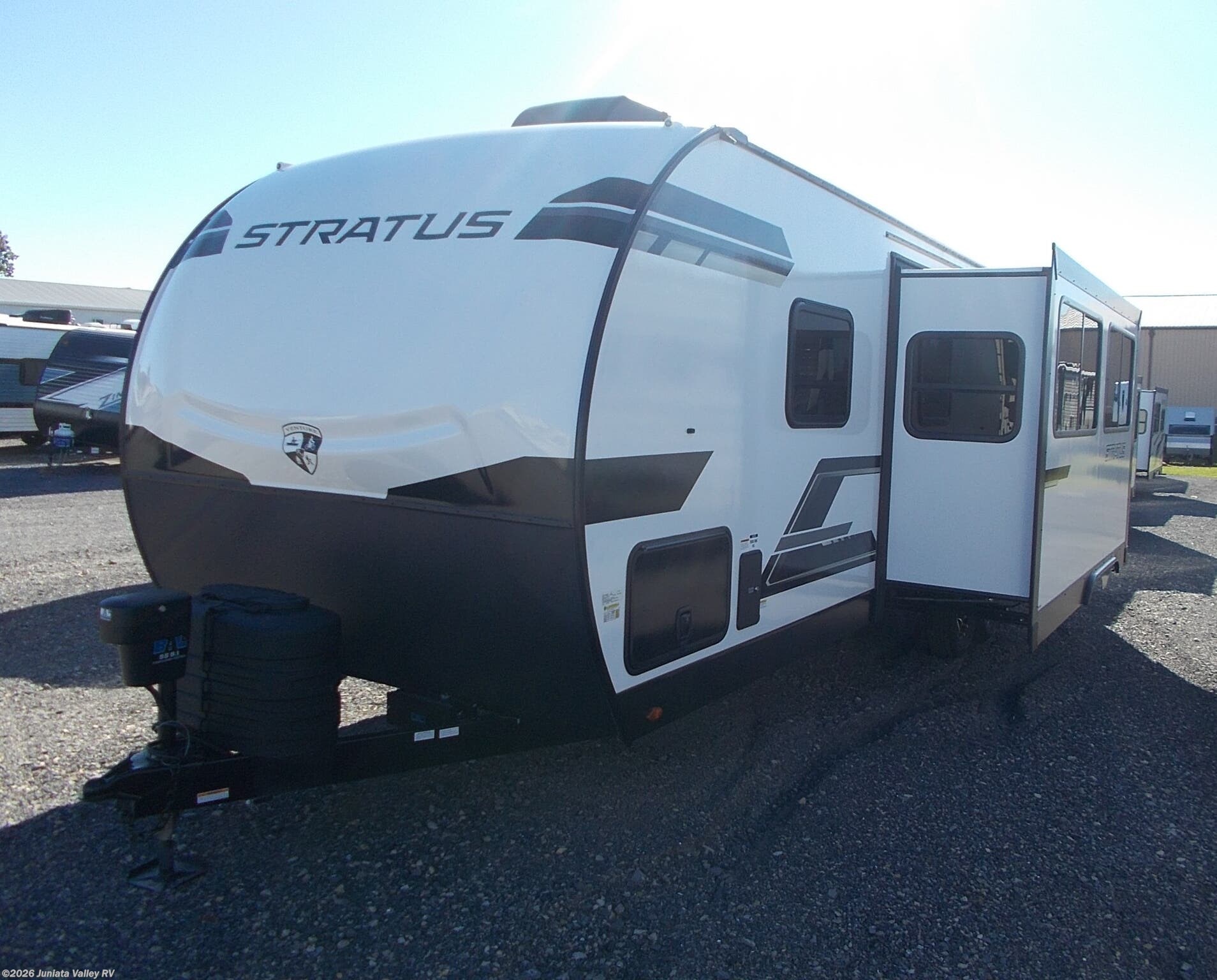 2026 Venture RV Stratus SR261VRB - New Travel Trailer For Sale by Juniata Valley RV in Mifflintown, Pennsylvania features LED Lights, Dinette, Kitchen Sink, Slideout, Microwave