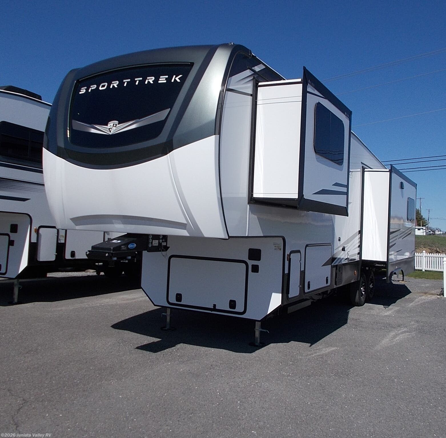 2026 Venture RV SportTrek 5 Touring Edition STTF353VIK - New Fifth Wheel For Sale by Juniata Valley RV in Mifflintown, Pennsylvania features Furnace, Pass Thru Storage, Theater Seating, Wardrobe(s), Awning