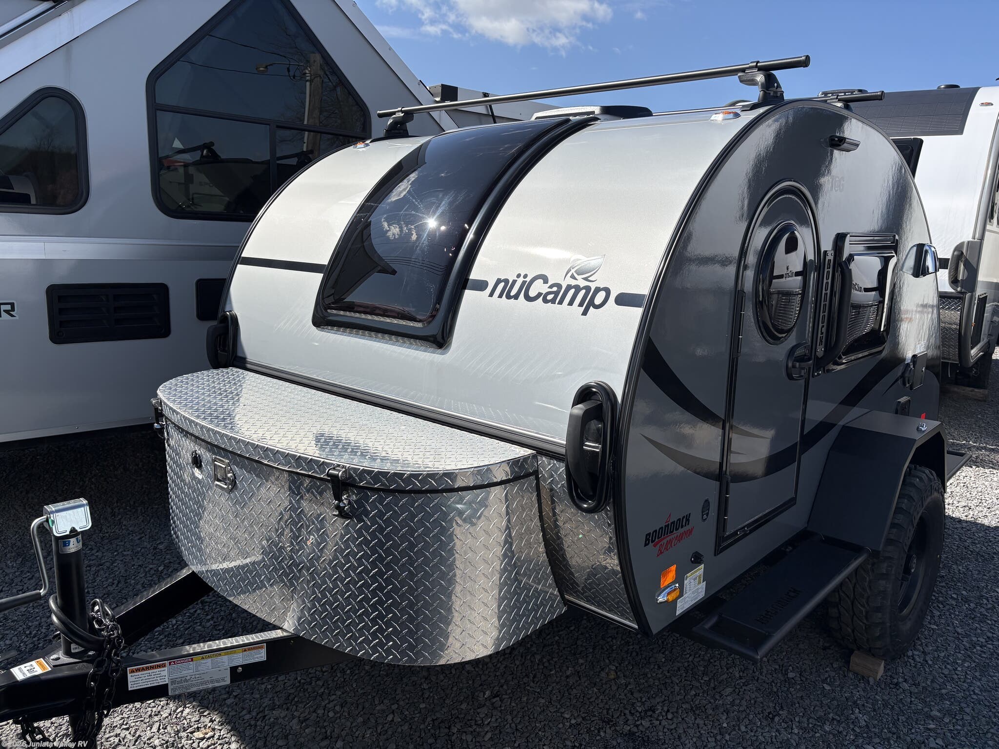 2026 NuCamp TAG XL - New Teardrop Trailer For Sale by Juniata Valley RV in Mifflintown, Pennsylvania features Solar Panel, Fantastic Fan, Tinted Windows, Keyless Entry, Heated Underbelly