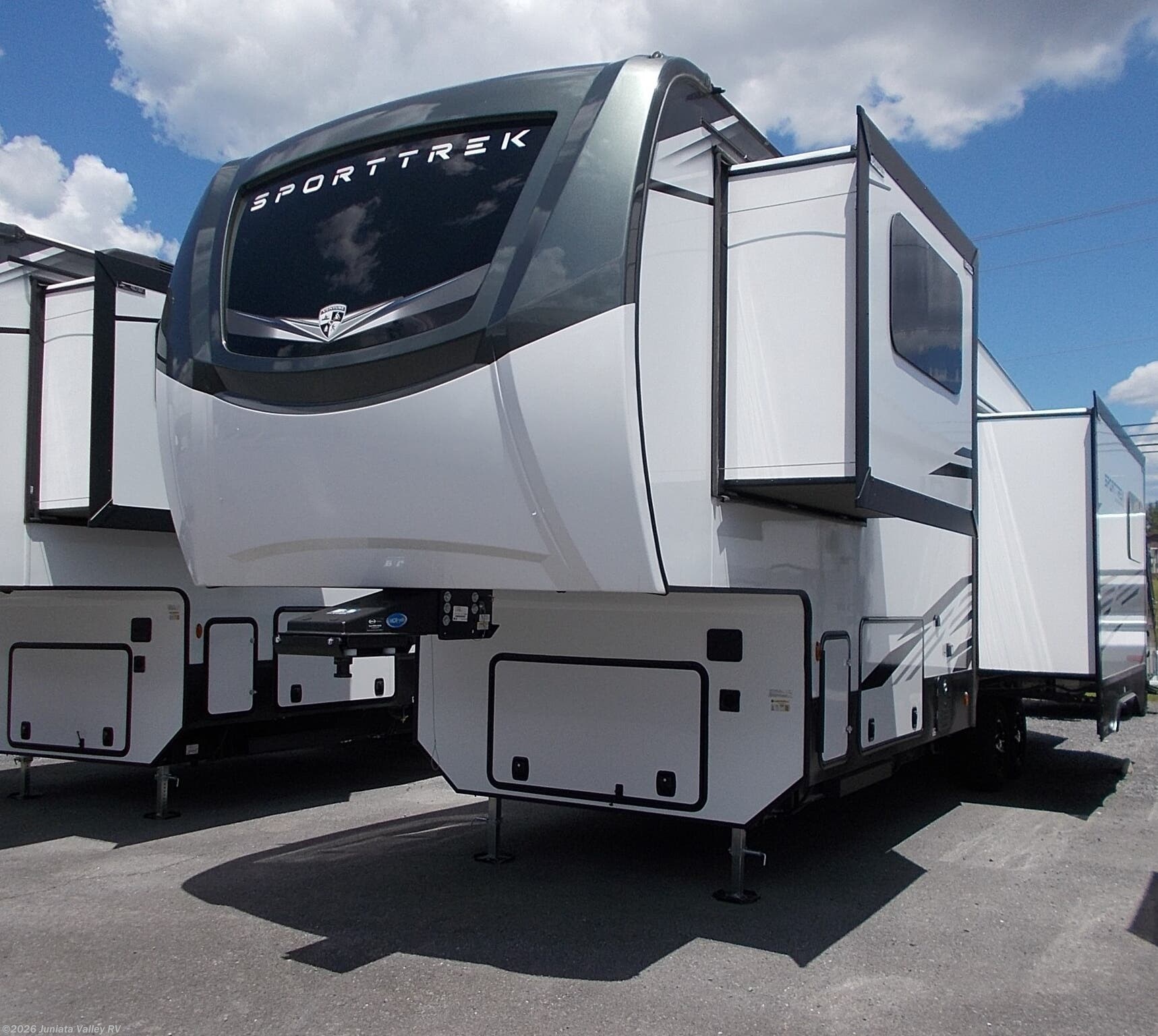 2026 Venture RV SportTrek 5 Touring Edition STTF352VRD - New Fifth Wheel For Sale by Juniata Valley RV in Mifflintown, Pennsylvania features Medicine Cabinet, Electric Heat, Pantry, LED HDTV, Alloy Wheels