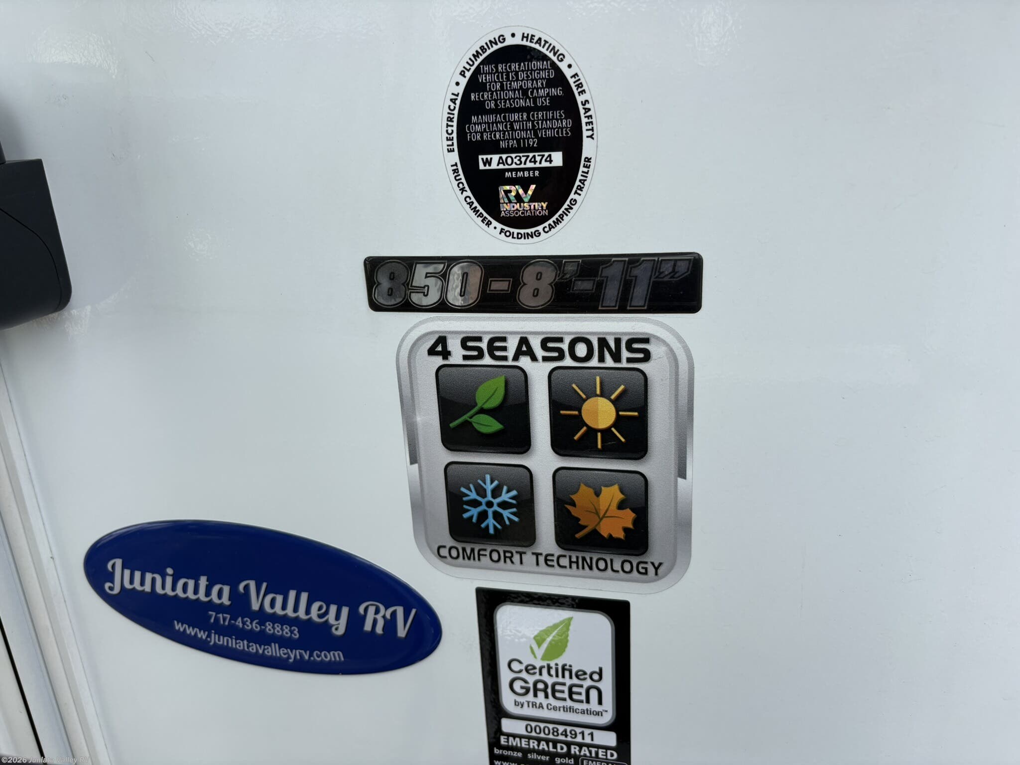 2026 Lance TC 850 - New Truck Camper For Sale by Juniata Valley RV in Mifflintown, Pennsylvania features Fire Extinguisher, Stove Cover, Roof Vent, Tankless Demand Gas Water Heater, Oven