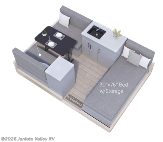 Floorplan of 2026 Aliner Scout Lite Base
