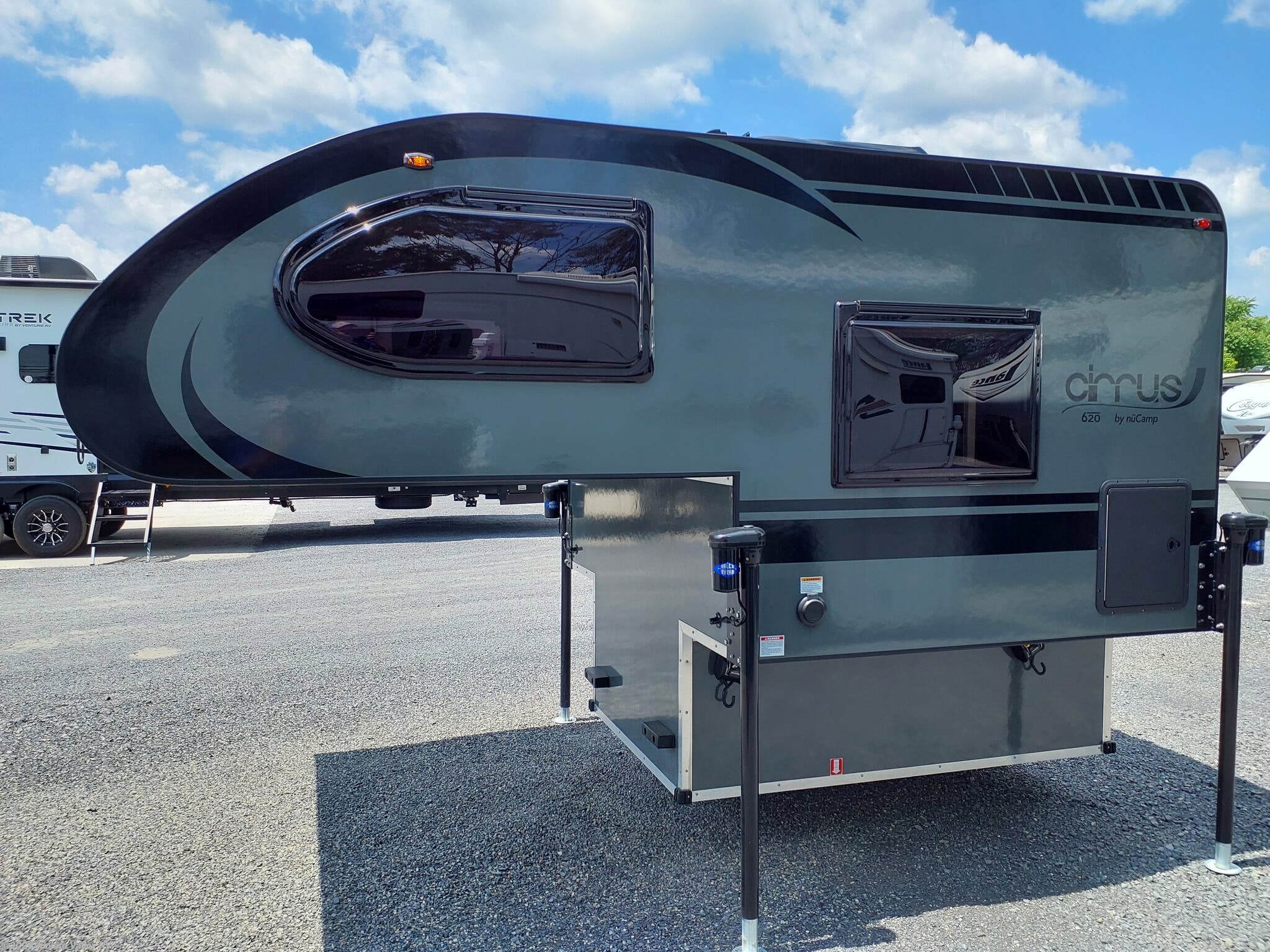 2026 NuCamp Cirrus 620 - New Truck Camper For Sale by Juniata Valley RV in Mifflintown, Pennsylvania features Converter, Electric Jack, Fire Extinguisher, External Shower, Solar Panel