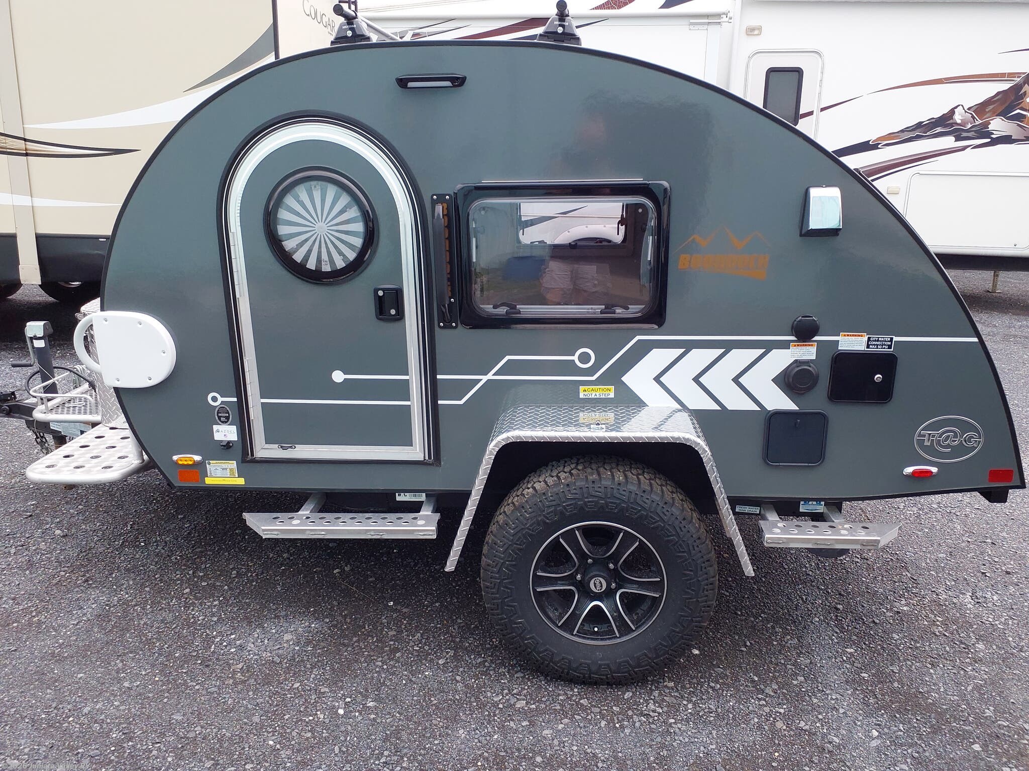 2022 NuCamp TAG XL - Used Travel Trailer For Sale by Juniata Valley RV in Mifflintown, Pennsylvania features Stainless Appliances, Auxiliary Battery, Microwave, Air Conditioning, Fire Extinguisher