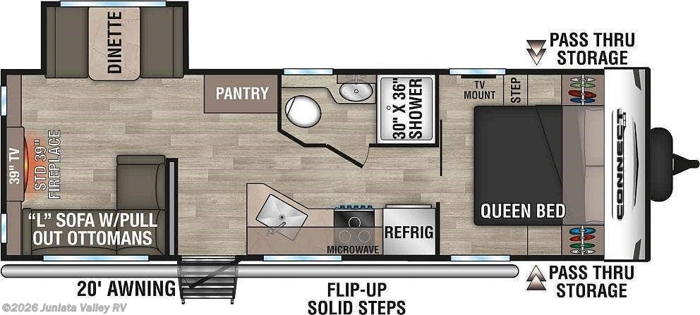 Floorplan of 2024 K-Z Connect SE C241RESE