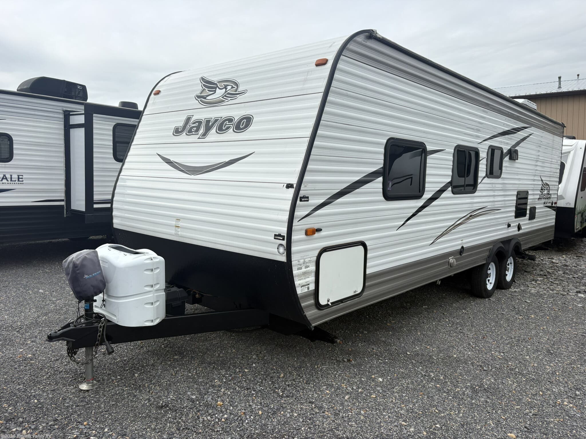 2016 Jayco Jay Feather SLX 264BHW - Used Travel Trailer For Sale by Juniata Valley RV in Mifflintown, Pennsylvania features Stove Cover, Propane, Power Hitch Jack, External Shower, Oven