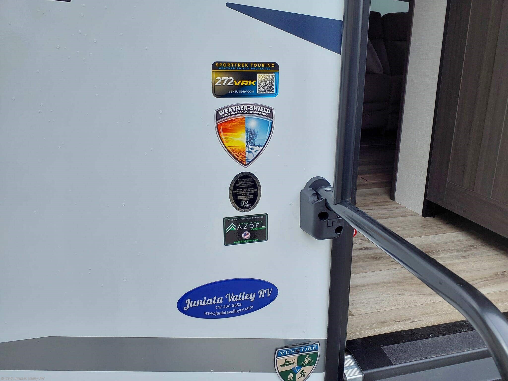 2025 Venture RV SportTrek Touring Edition STT272VRK - New Travel Trailer For Sale by Juniata Valley RV in Mifflintown, Pennsylvania features Fiberglass Sidewalls, TV Antenna, Power Awning, LED Lights, Microwave