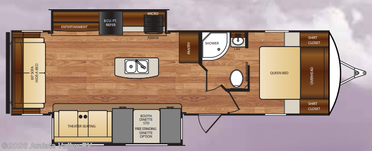 Floorplan of 2017 Forest River Wildcat 312RLI