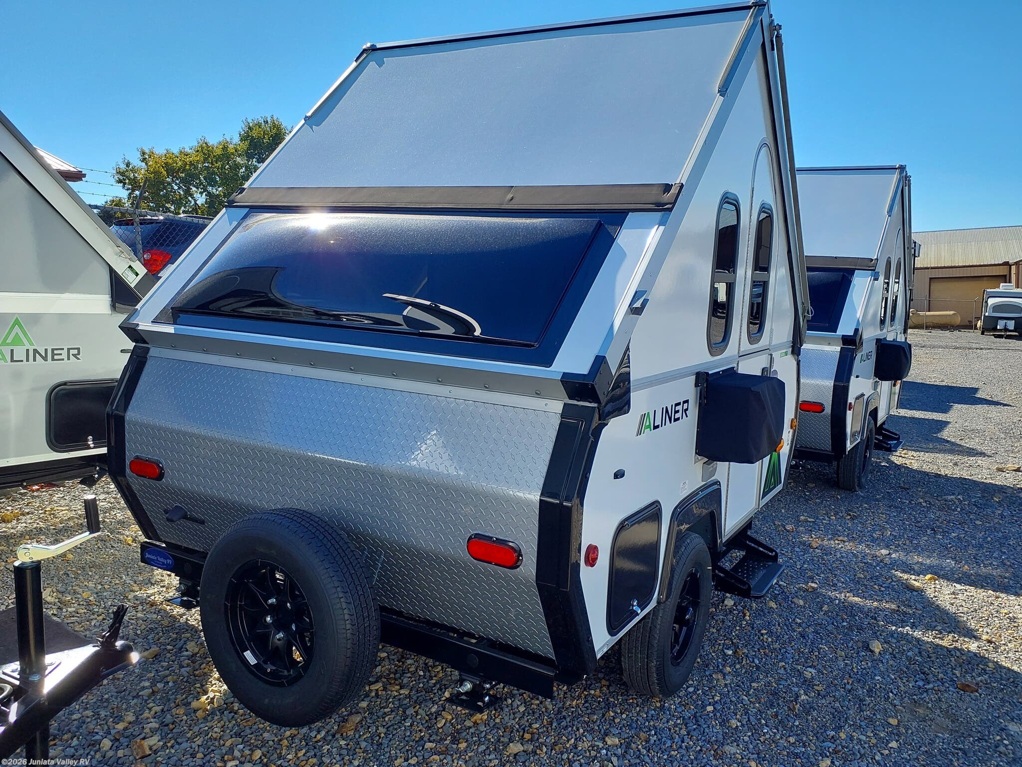 2027 Aliner Scout Lite Base - New Popup For Sale by Juniata Valley RV in Mifflintown, Pennsylvania features Fire Extinguisher, LP Detector, Stabilizer Jacks, Refrigerator (12V), Air Conditioning