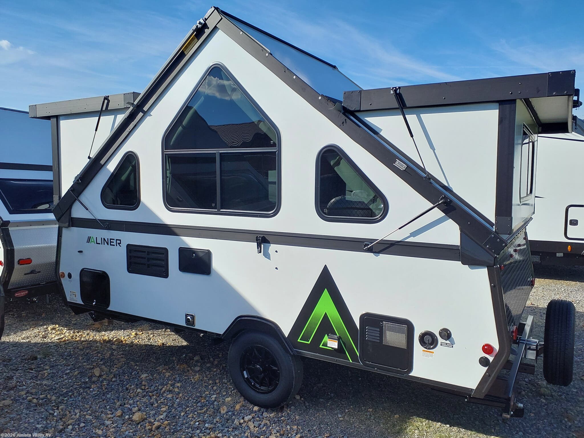 2027 Aliner Expedition Mattress - New Popup For Sale by Juniata Valley RV in Mifflintown, Pennsylvania features Stabilizer Jacks, Microwave, Toilet, Auxiliary Battery, Furnace