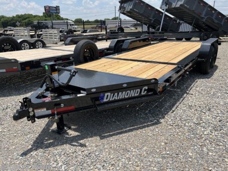 &lt;h3&gt; 2024 Diamond C HDT 20&#39; x 82&quot; 207 Package&lt;/h3&gt;&lt;p&gt; Engineered to take a commercial user beating, our flatbed equipment trailers, tilt trailers, deck-over construction trailers, and skid steer trailers are ideal for your heavy duty jobs that demand superior strength and durability. Keep your equipment on the move with Diamond C.&lt;/p&gt;&lt;strong&gt;LOW PROFILE HYDRAULICALLY DAMPENED TILT EQUIPMENT TRAILER&lt;/strong&gt;&lt;p&gt; This intelligently crafted Low Profile tilt bed is ready to take on your world, one heavy load at a time.&lt;/p&gt;&lt;strong&gt;HD V-TONGUE LID&lt;/strong&gt;&lt;p&gt; Offers maximum storage space for jacks, tools, straps, etc. Constructed with 3/16&amp;#8221; Diamond Plate, this lid also doubles as bonus deck space.&lt;/p&gt;&lt;strong&gt;TILT SPEED CONTROL&lt;/strong&gt;&lt;p&gt; Tilt Speed Control Valve, Gravity Fed, Hydraulic Tilt Bed. Simple to use – no ramps to lift. Just unlatch, tilt, load, lock, and go.&lt;/p&gt;&lt;strong&gt;SERIOUS UPGRADES FOR A SERIOUS TRAILER&lt;/strong&gt;&lt;p&gt; Choose from a variety of upgrades like our higher 18k, 20k, and 24k GVWR Packages, add Black or Two Tone Aluminum Wheels with Heavy Duty Tire options, upgrade the frame to our powerful 8? x 15 lb I-Beam, or even add a Gooseneck. The choice is yours. Configure your ideal trailer below.&lt;/p&gt;&lt;strong&gt;I-BEAM PIONEERS&lt;/strong&gt;&lt;p&gt; Diamond C has pioneered the use of I-Beam in trailers like the HDT. You can also check out the LPX, a similarly constructed equipment trailer with a more traditional ramp style loading system. Watch this video to learn more about both of these I-Beam models.&lt;/p&gt; http://www.tsitrailers.com/--xInventoryDetail?id=8125602